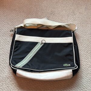 Black Lacoste Messenger Bag
